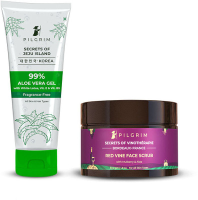 Pilgrim Red Vine Skin Clarifying, Exfoliating & Smoothening Combo For Youthful Skin(2 Items in the set)