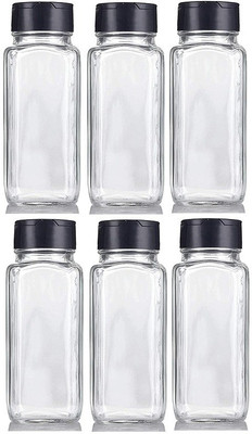 TINSUHG Glass Honey Jar  - 100 ml(Pack of 6, Clear)