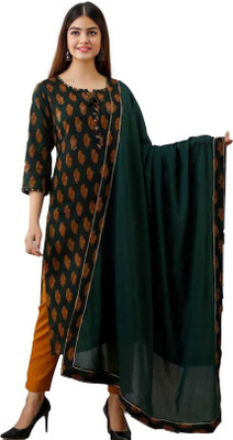 lobiva Women Kurti Pant Dupatta Set