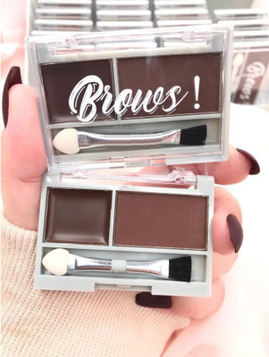 ADJD Instant Eyebrow Powder Cake Palette With Brush 3.6 g(Brown)