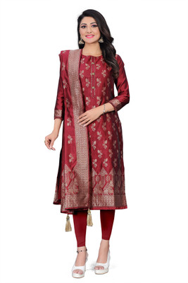VUBA Jacquard Self Design Salwar Suit Material