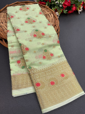 nikchi hub Cotton Blend Floral Print Blouse Material