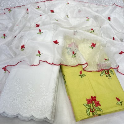 MBL Cotton Blend Embroidered Salwar Suit Material