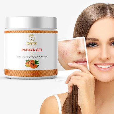 7 Days organic papaya face glowing gel(100 ml)