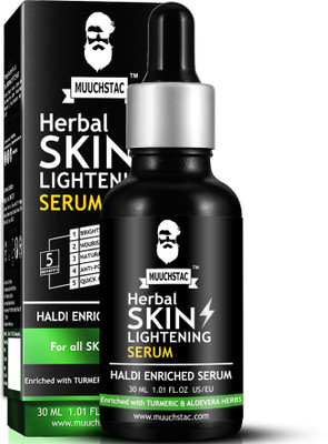 MUUCHSTAC Herbal Skin Lightening Serum for Men Enriched with Haldi & Aloevera - 30ML(30 ml)