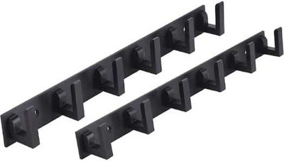 Rajat flat cloth hanger hook rail key holder for bathroom 6 hook set of 2 pcs Hook Rail 6(Pack of 2)