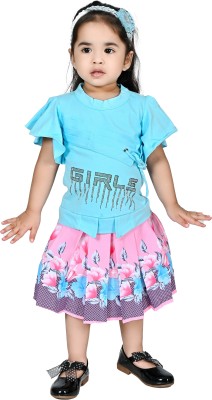 ms dresses Baby Girls Casual Top Skirt(PINK)