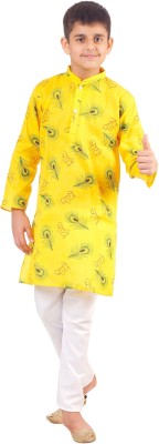 DigiMart Boys Casual Kurta and Pyjama Set(Multicolor Pack of 1)