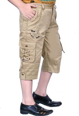 SKGKidsWear Three Fourth For Boys(Beige Pack of 1)