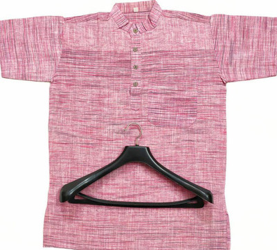 anadiya Men Solid Straight Kurta(Purple)