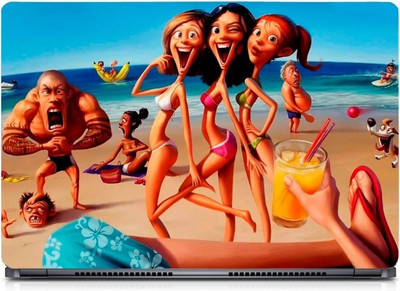 i-Birds Romantic Beach Anime Exclusive High Quality Laptop Decal, laptop skin sticker 15.6 inch (15 x 10) Inch iB_skin_0386new High Quality HD Printed Vinyl Laptop Skin Compatible for 15.6 inch(Theme: Nature)