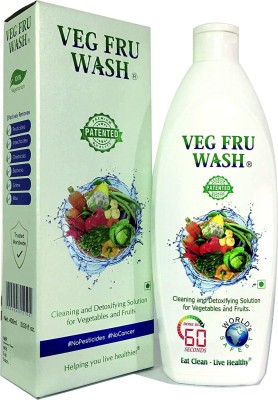 VEG FRU WASH Vegetable and Fruit Cleaner | Made with Food Grade Ingredients Fresh Liquid Detergent(400 ml)