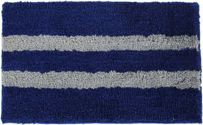 KALYAN GLOBAL Polyester Door Mat(Blue, Small)