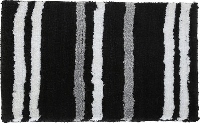 KALYAN GLOBAL Polyester Door Mat(Black, Small)