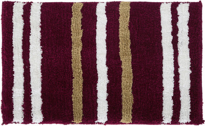 KALYAN GLOBAL Polyester Door Mat(Maroon, Small)