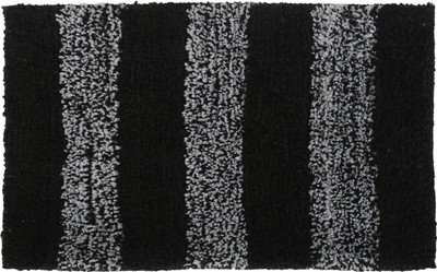 KALYAN GLOBAL Polyester Door Mat(Black, Small)