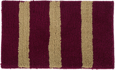 KALYAN GLOBAL Polyester Door Mat(Maroon, Small)