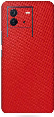 OggyBaba Vivo Iqoo Neo 6 5g, Carbon Fiber Red Mobile Skin(Red)