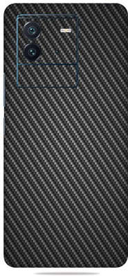 OggyBaba Vivo Iqoo Neo 6 5g, Carbon Fiber Black Mobile Skin(Black)