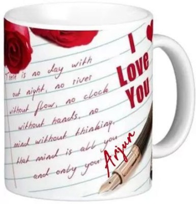 GNS Romantic Gift for Arjun Love Quotes 081 Ceramic Coffee Mug(325 ml)