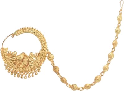 Nath Gold-plated Plated Brass Nathiya