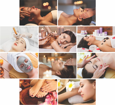 Anne Print Solutions® Spa Posters | Salon Poster Extra Large Size 1 Feet 25 mm* X 1.5 Feet 25 mm* Beauty Parlour Poster | Spa Wall Decor | Spa Decor Poster Set Of 10 Poster Without Frame Multicolour Paper Print(13 inch X 19 inch)