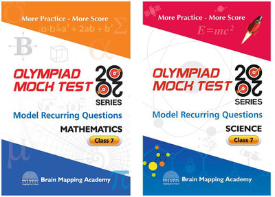 COMBO PACK: OLYMPIAD MOCK TEST 20-20 - Mathematics & Science For CLASS 7 [Set Of 2 Books](Paperback, Brain Mapping Academy)