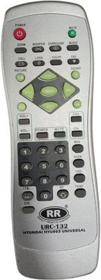 Akshita URC-132 HYU003 Compatible For CRT TV Universal Hyundai Remote Control Generic Remote Controller(Grey)