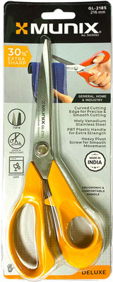 munix GL-2185 216mm/8.5'' Stainless Steel Scissors(Set of 1, Yellow)