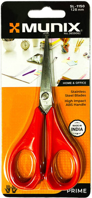 munix SL-1150 128mm/5'' Stainless Steel Scissors(Set of 4, Red)