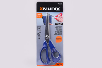 munix GL-2185 216mm/8.5'' Stainless Steel Scissors(Set of 1, Dark Blue)