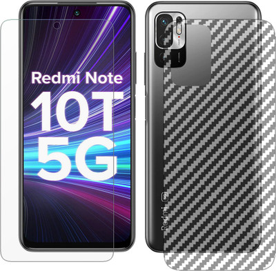 KJN Front and Back Screen Guard for Redmi Note 10T 5G(Pack of 2)