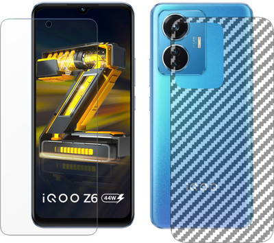 KJN Front and Back Screen Guard for vivo iQOO Z6 44W(Pack of 2)