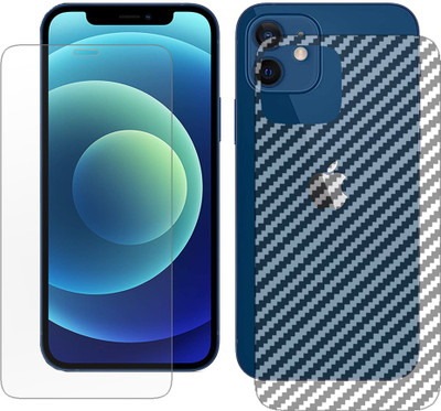 KJN Front and Back Screen Guard for apple IPhone 12(Pack of 2)