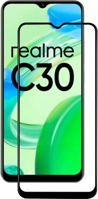 Bai and kaka Edge To Edge Tempered Glass for Realme C30 back glass(Pack of 1)