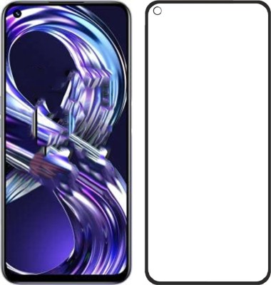 Dainty TECH Edge To Edge Tempered Glass for Realme 8i(Pack of 1)