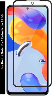 TempGlow Edge To Edge Tempered Glass for Mi Note 11s / Note 11 4G(Pack of 1)