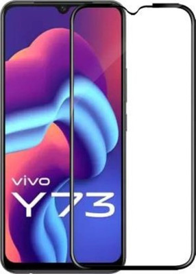 SecureSmarty Edge To Edge Tempered Glass for Vivo Y73(Pack of 1)