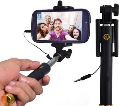 G2L Bluetooth Selfie Stick(Black, Remote Included)