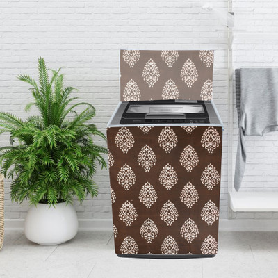 Woah Front Loading Washing Machine  Cover(Width: 58.4 cm, Brown Embroider)