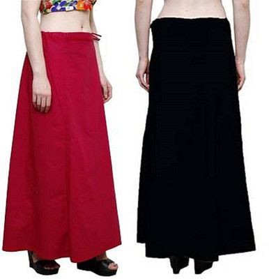 RANI-BLACK Pure Cotton Petticoat(Medium)