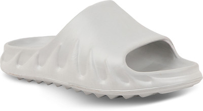 Cogs Men Soft Stylish Comfortable Indoor & Outdoor Slippers Flip Flops Slides(White , 7)