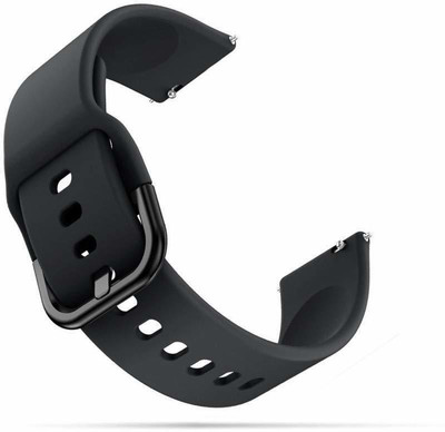 prozzile Soft Silicone Strap Smart Watch Strap(Black)