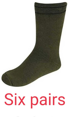 DISHAA Men & Women Solid Ankle Length(Pack of 6)