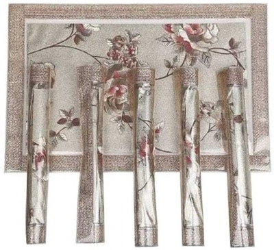 DPA Collection Rectangular Pack of 6 Table Placemat(Beige, PVC)
