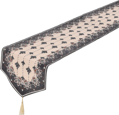 KUBER INDUSTRIES Brown 182 cm Table Runner(Velvet)