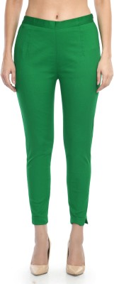 City Fashion Regular Fit Women Green Trousers