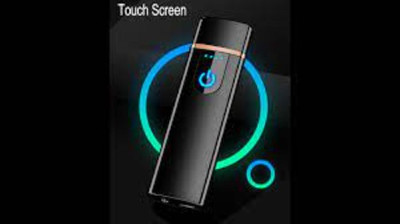 GUGGU VOE_540D_Touch Lighter |Battery Indication Touch Screen Sensor Lighter VOE_540D_Touch Lighter |Battery Indication Touch Screen Sensor Lighter Cigarette Lighter(Black)
