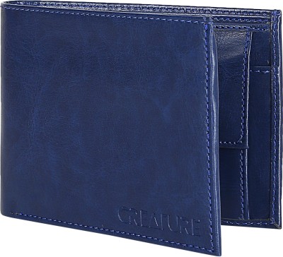 CREATURE Men Blue Artificial Leather Wallet(3 Card Slots)