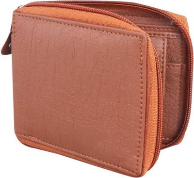 Classic World Men & Women Tan Artificial Leather Wallet(5 Card Slots)